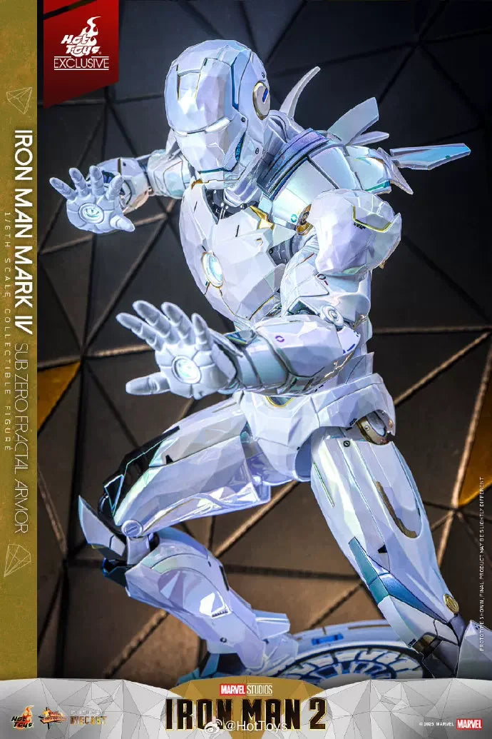 Hot Toys Exklusive Iron Man Mark IV Sub Zero Fractal Armor 1/6 Sammlerfigur Marvel Studios Iron Man 2