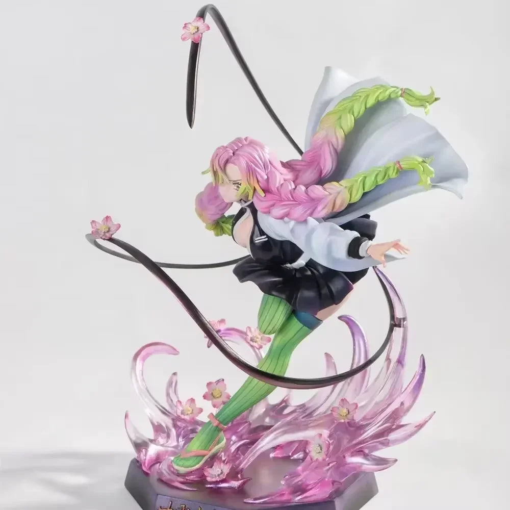 Demon Slayer Anime Figure Kanroji Mitsuri Kimetsu No Yaiba 22cm Figurine Pvc Statue Model Doll Collection Desk Decor Toy Gifts