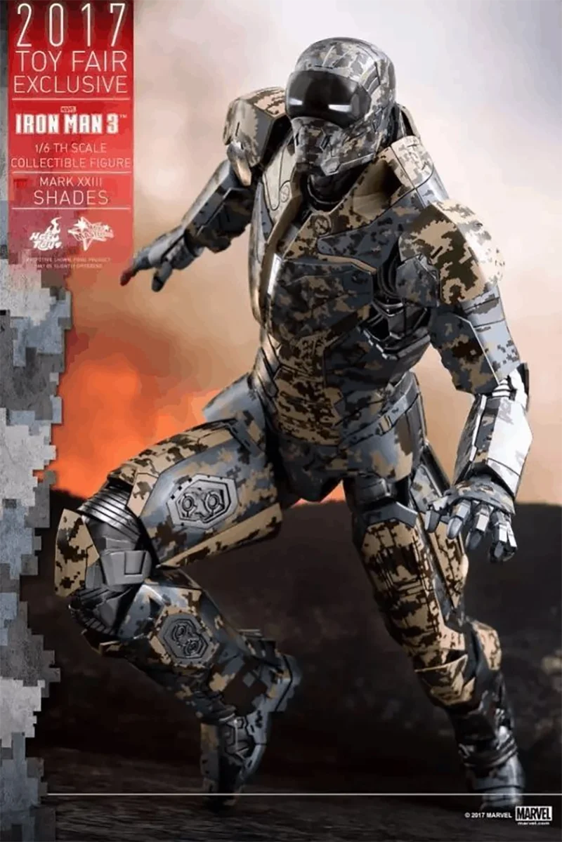 Hottoys HT 1:6 MMS415 MARK XXIII SHADES Iron Man 3 MK23 Shadow Limited Edition Action Doll Model Collection Ornament