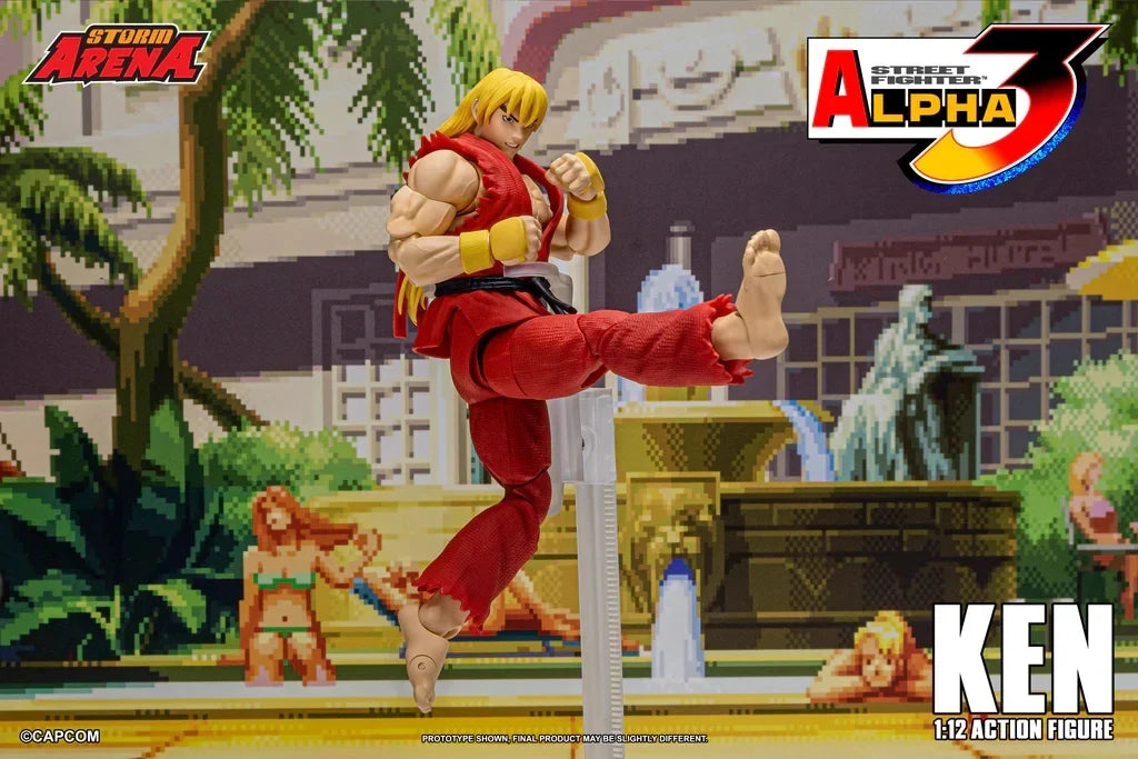 Street Fighter Alpha 3 Ken Master Action Figure by Storm Toys in Stock Competitive Figurine Collection Statue Ornament for Fans