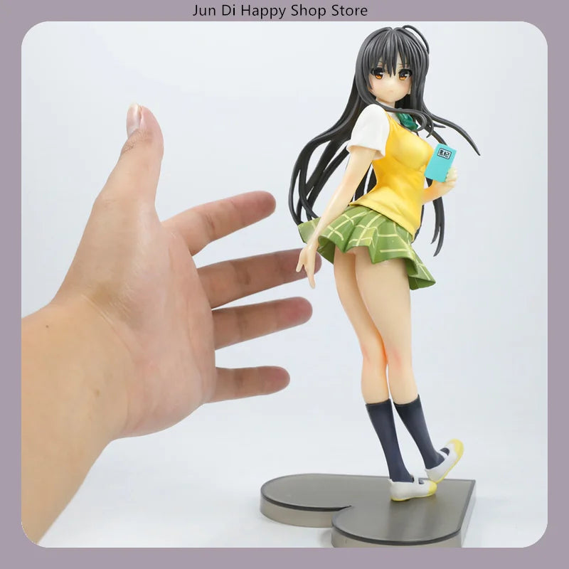 22cm To Love-Ru Yui Kotegawa Looking Back Pose Anime Figure Model Statue Collection Desktop Decoration Ornament Toy Gift