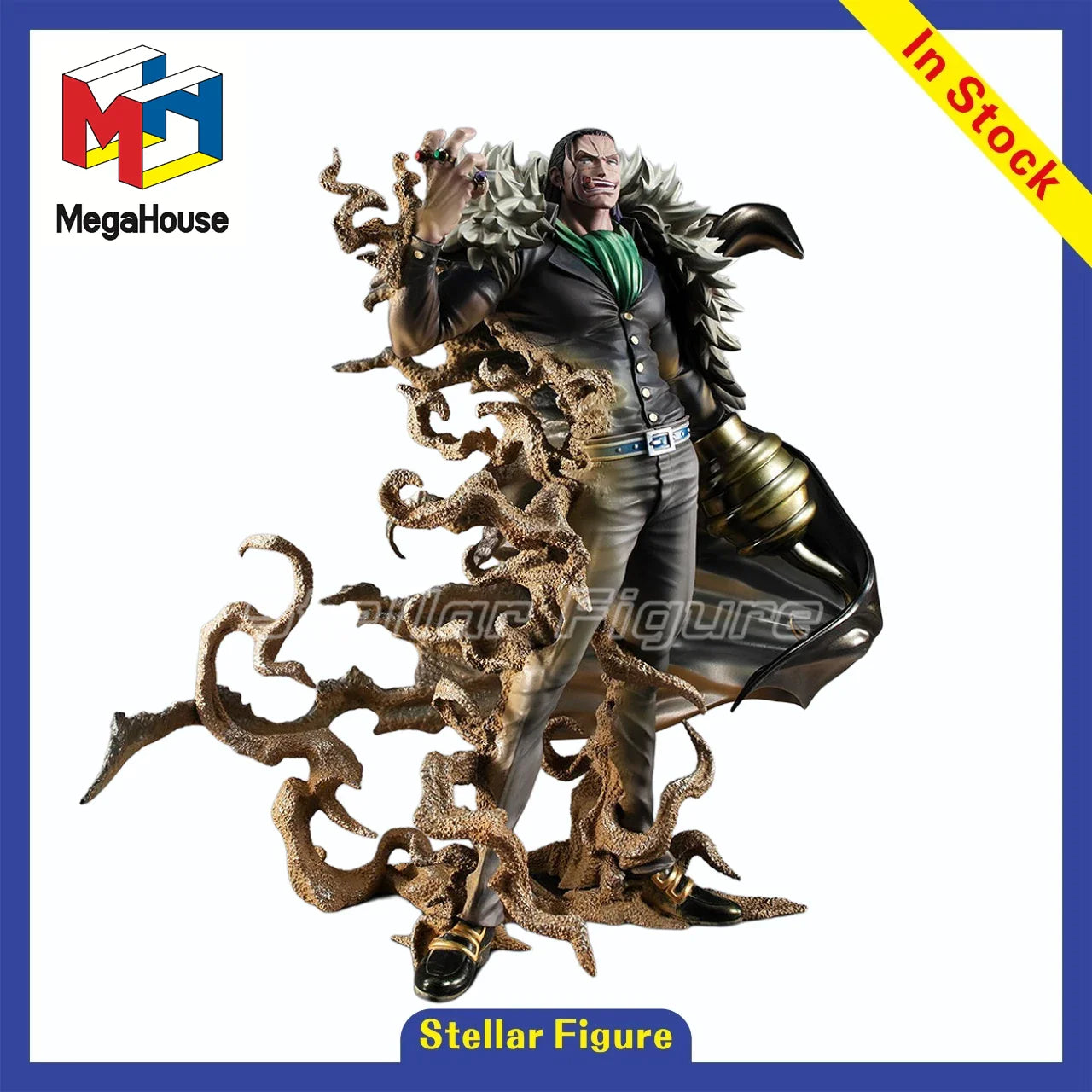 【SF】In Stock MegaHouse ONE PIECE Sir Crocodile Figures Gift Model Collection
