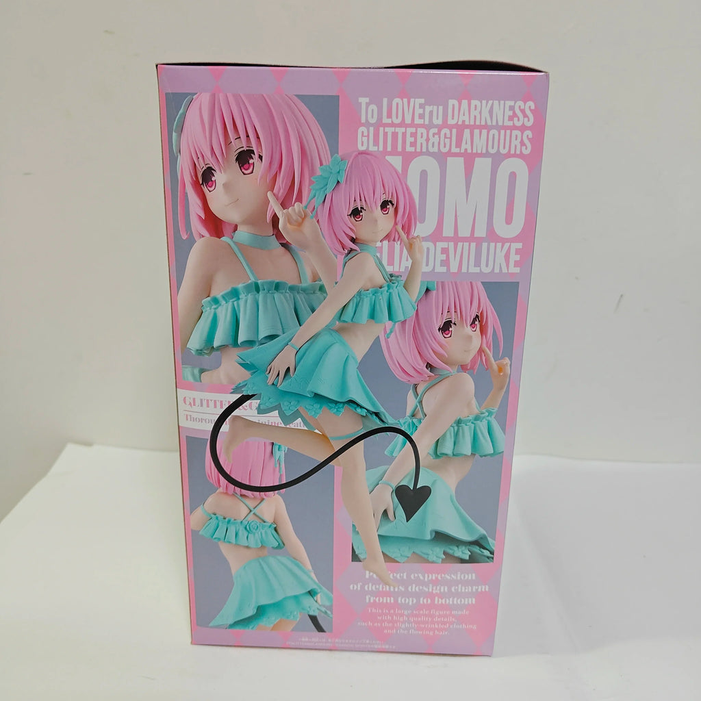 BANDAI Original To Love-Ru Darkness Anime GLITTER GLAMOURS Momo Belia Deviluke Lala Satalin Action Figures PVC Figurine Model