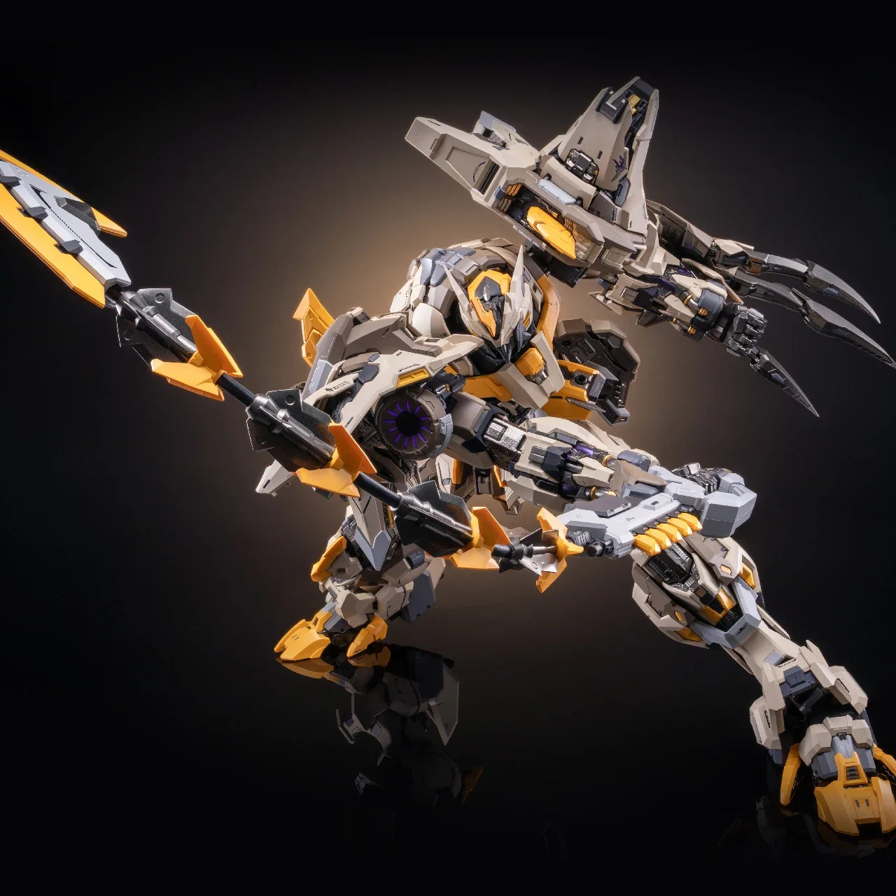 MOSHOWTOYS MCT-E01 MS0006 Whip Of God Perfection Action Mecha Figure Model With Magnetic Suction Lamp Group Control Collect Toys