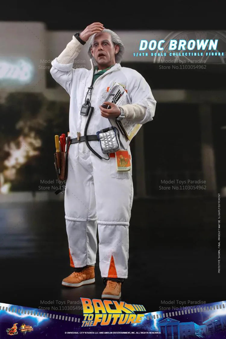 HotToys MMS609 1/6 Collectible Toys Dr. Emmett Brown Back To The Future Men Soldier 12Inch Action Figure Model Fans Gifts