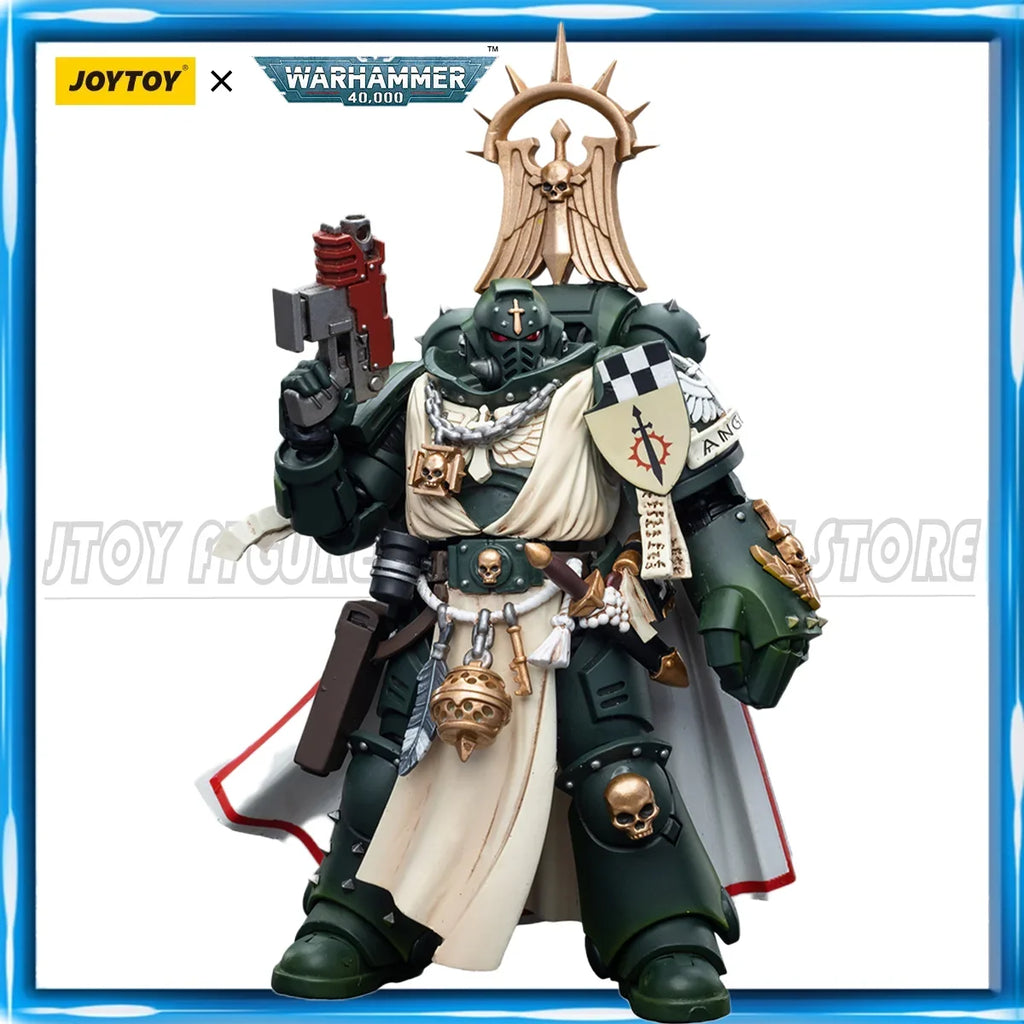 JOYTOY Action Figure 1/18 40K Dark Angels Master Lazarus Master With Power Fist Anime Military Model