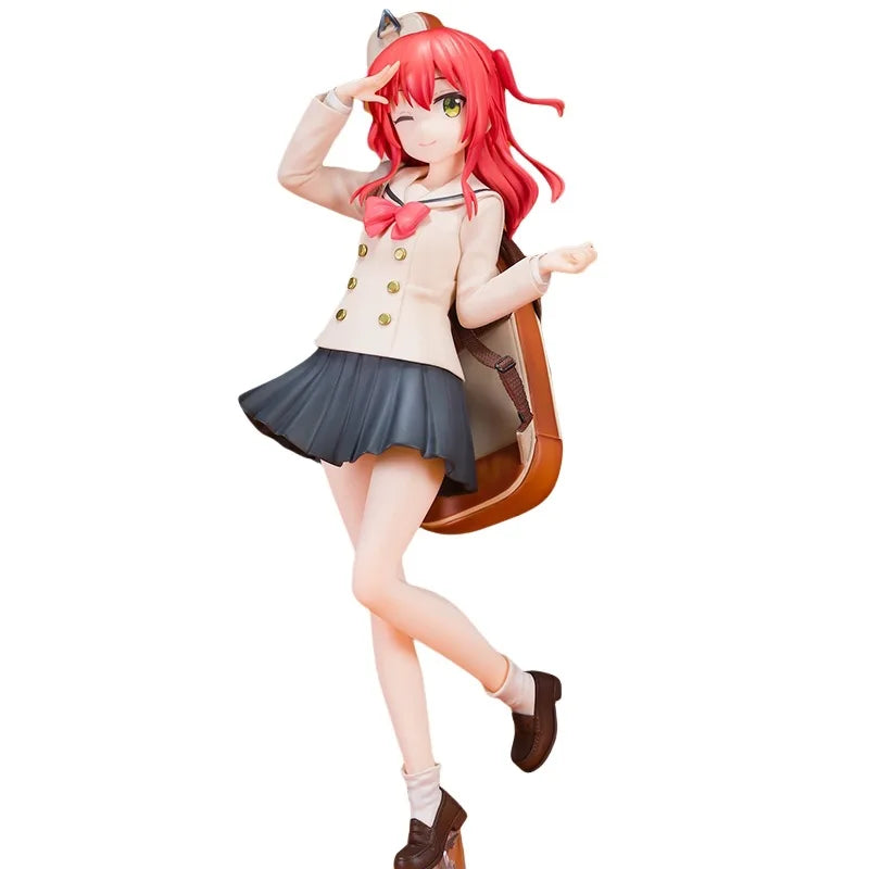 Bocchi the Rock Kita Ikuyo Anime Figure Cute Girl with Wink Pose Collectible Desktop Statue Gift for Fans and Decor