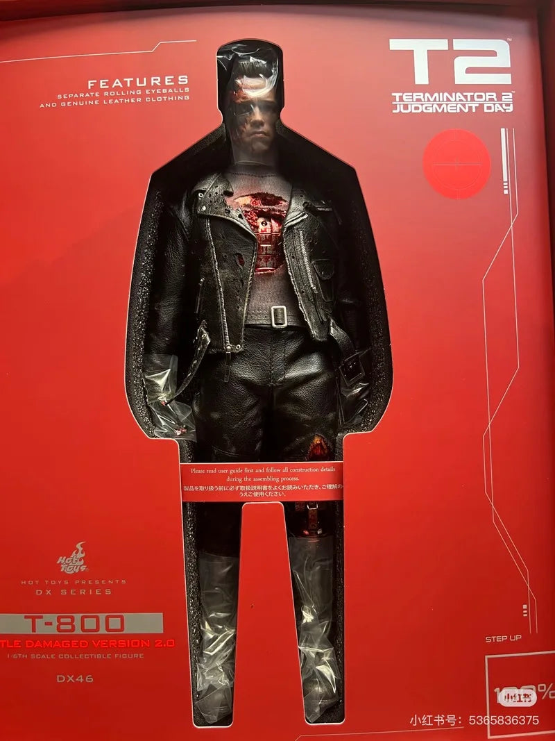 In Stock Hottoys Ht 1/6 Dx46 Terminator 2: Judgment Day T-800 Battle Damage Version  2.0 Precious Collection Of Figurines Toy
