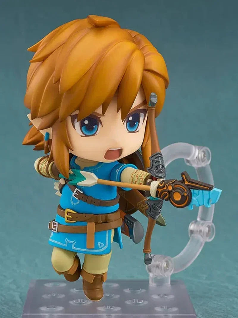 Anime The Legend of Zelda Link Joint mobility Q-version Action Figure PVC Model Statue doll Toy Desk Decor Collection Gift boxed