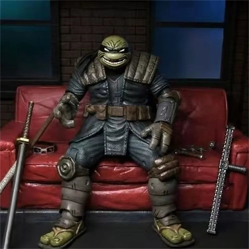 Neca The Last Ronin Action Figure Armored Turtles Cos Leonardo Splinter Raphael Casey Jones Mummy Synja Patrol Bot Footbot Toy