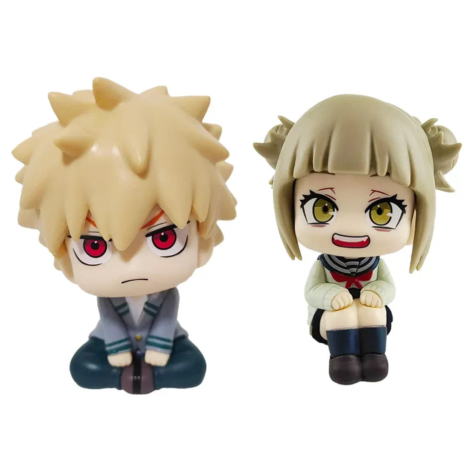 10cm Boku no Hero Academia Anime Figure Midoriya Izuku Action Figure Bakugo Katsuki/Todoroki Shoto Figurine PVC Collection Toys