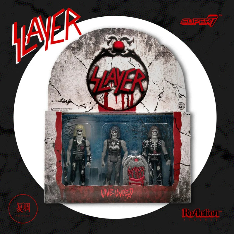In Stock Super7 Slayer Reaction Live Undead (3-Pack) Action Figure Collection Decoration Ornament Model Toy Birthday Gifts