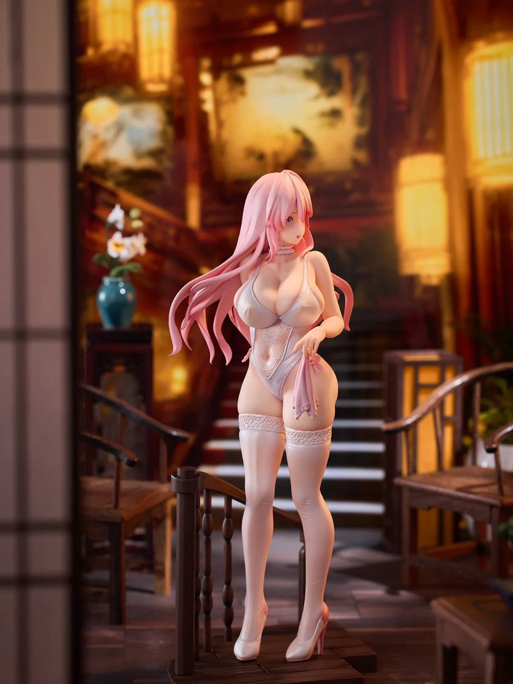 Original Genuine AniMester KADOKAWA Prepainted Kaifuku Jutsushi No Yarinaoshi Flare 1/7 H=250mm Anime Girl Model Figure Gift