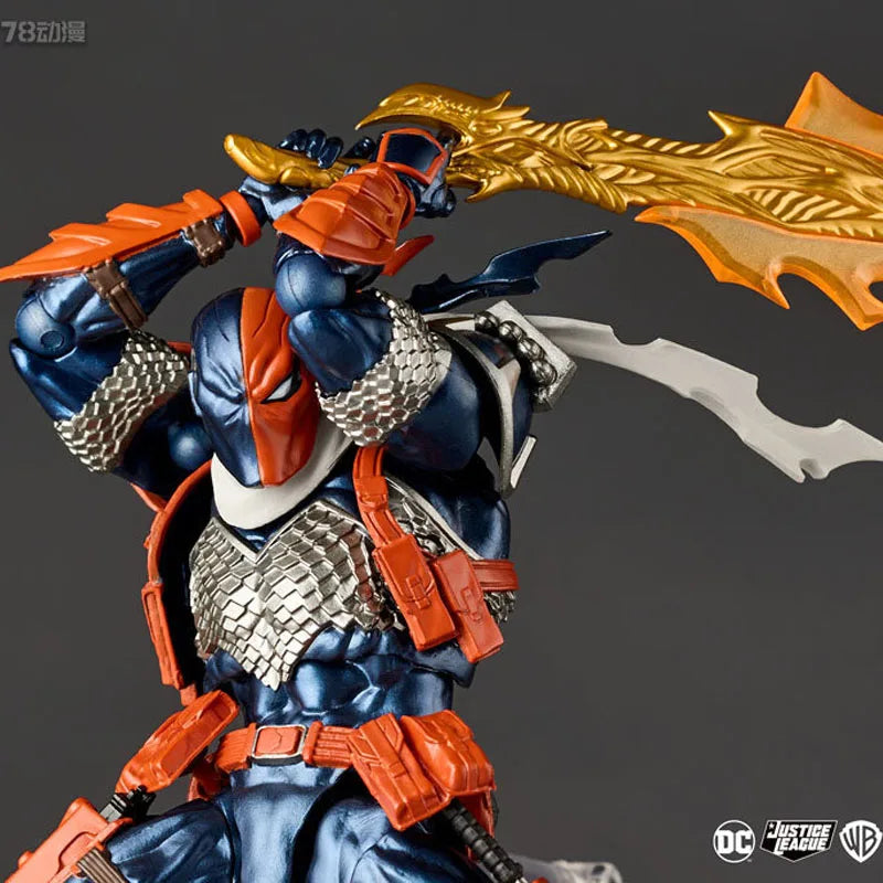 Kaiyodo Original AMAZING YAMAGUCHI Deathstroke Anime Action Figures Toys for Boys Christmas Gift Collectible Model Ornaments