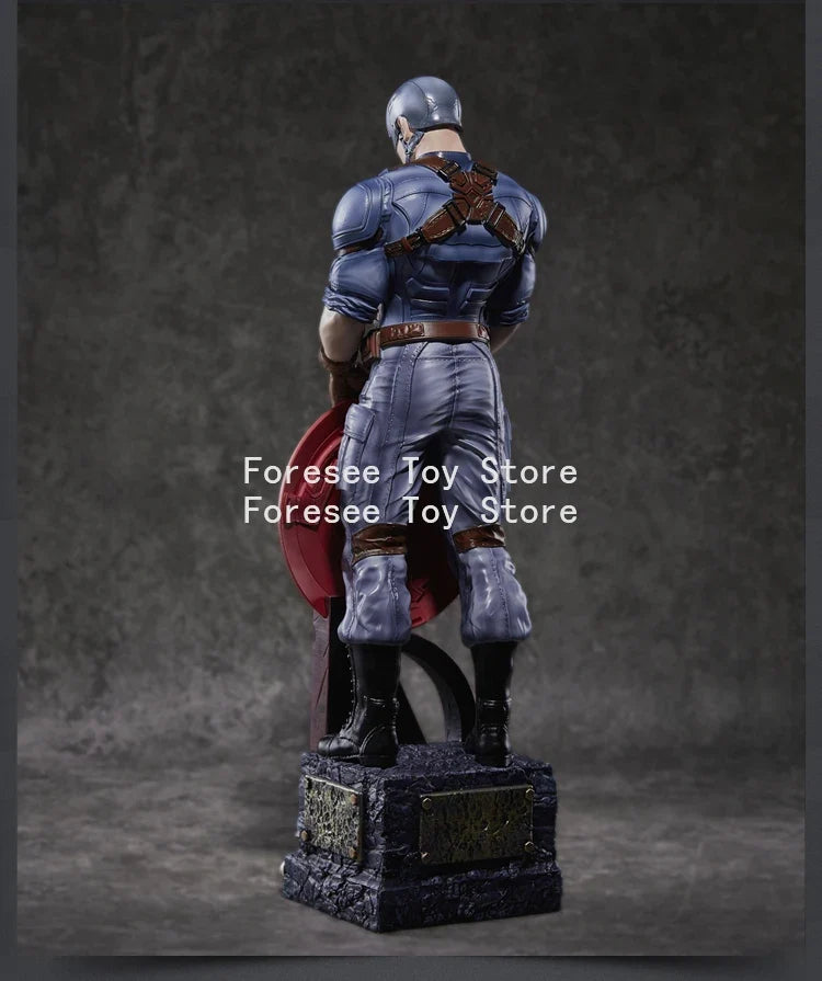 54cm Captain America Figure The Avengers Anime Surroundings Figures Collection Desktop Ornament Decorations Best Gifts for Boys