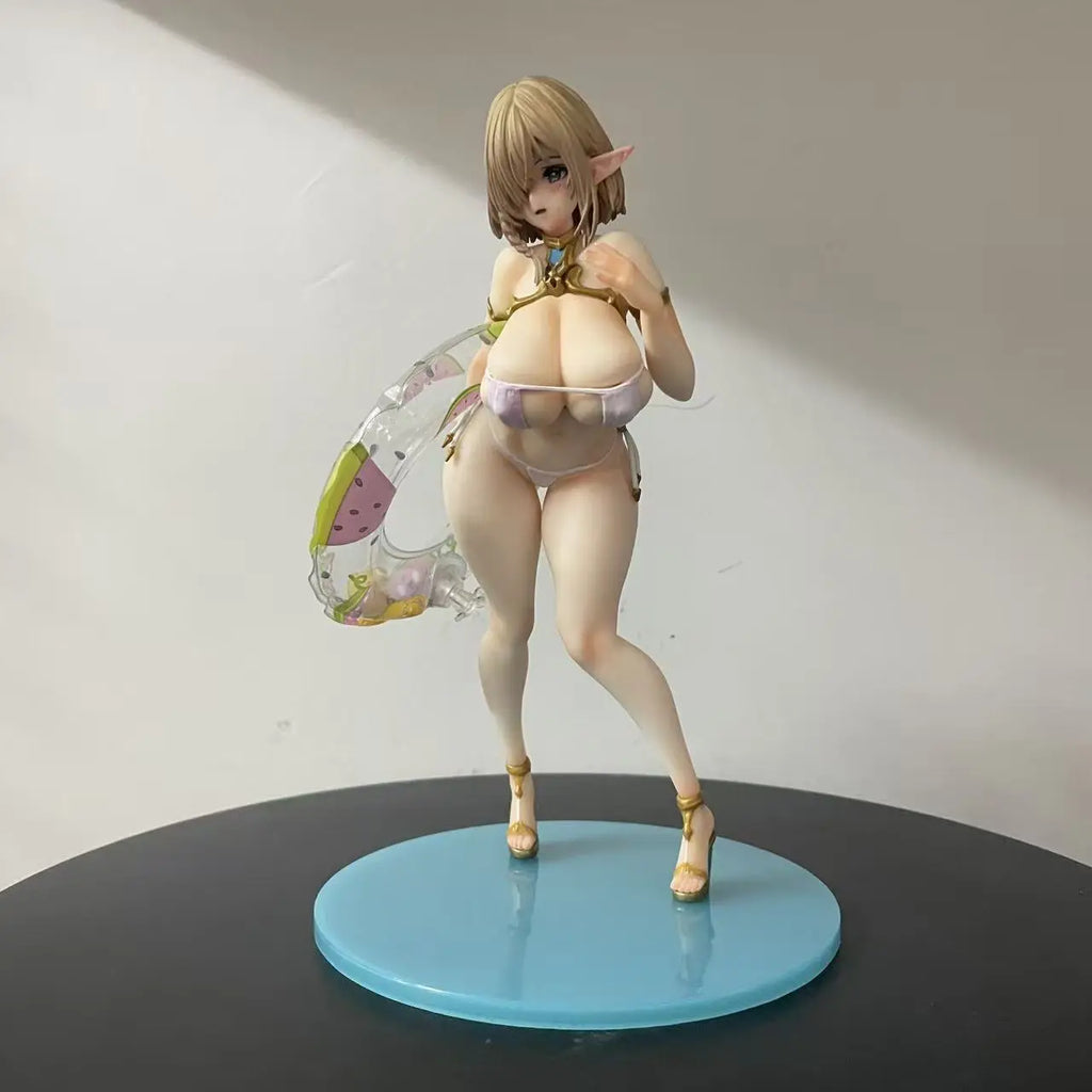 Elf Village Cecil Bathing Ver. GK Statue - Anime Figure Desktop Scene Model Elf Girl Collectible Gift & Trendy Art Toy