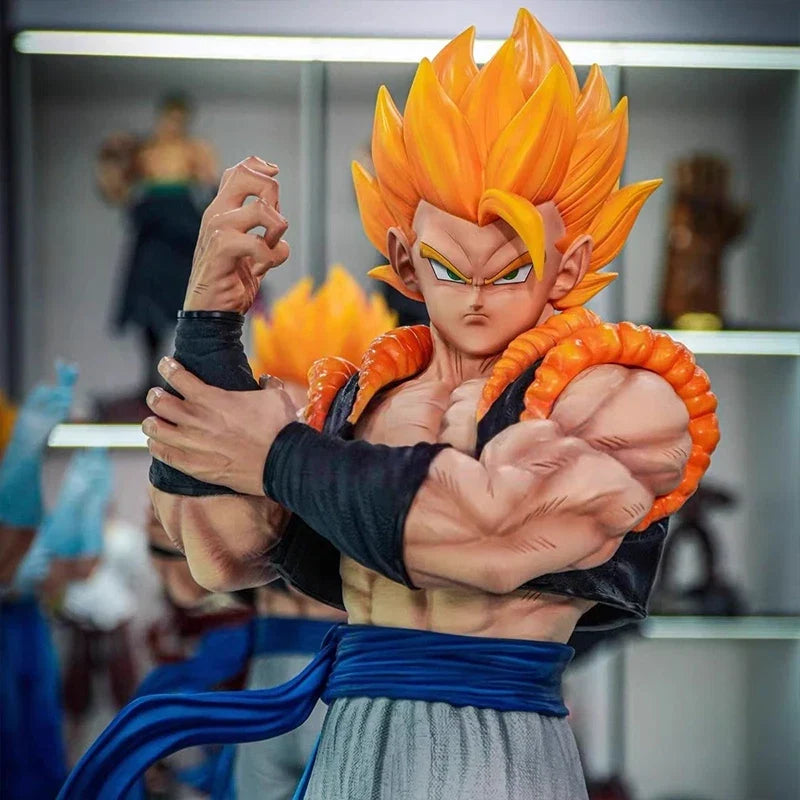 Jt Toy 50cm Dragon Ball Vegetto Anime Figure Gogeta Statue Super Saiyan Action Figures PVC Collection Model Decor Toys Gifts
