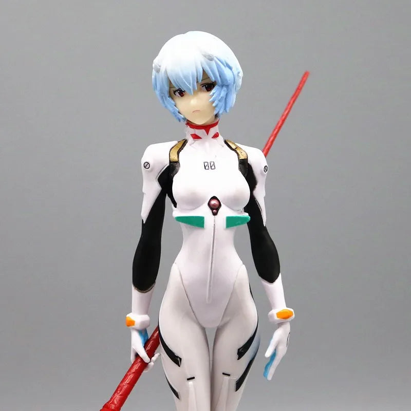 22cm NEON GENESIS EVANGELION Figures Ayanami Rei Action Figure Cake Decorations PVC Model Anime Asuka Makinami Collection Toys