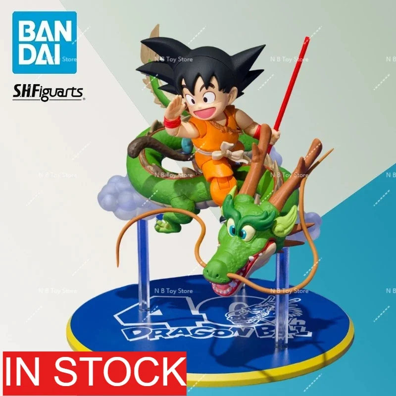In Stock Original BANDAI SPIRITS S.H.Figuarts DRAGON BALL Son Gokuu 40th Anniversary Edition Figures Ornaments Animation Gifts