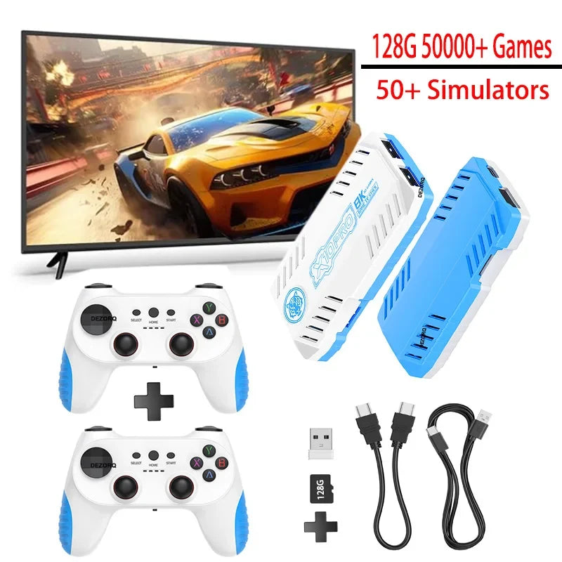 X10 Pro Retro Gaming Console Stick Classic Video Games Stick with 50 Emulators 50000 Games S905x3 TV Game Consola