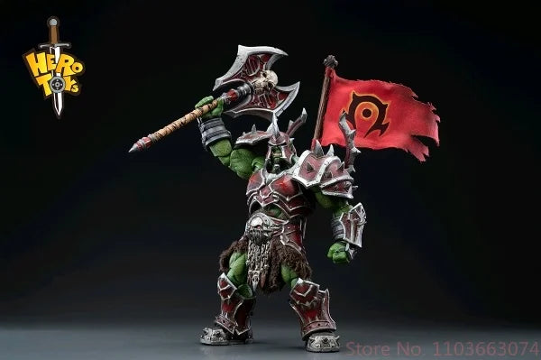In Stock Hero Toys Orc Warchief Kor'Kron 19.5cm Articulated Action Figure Collectible Gifts