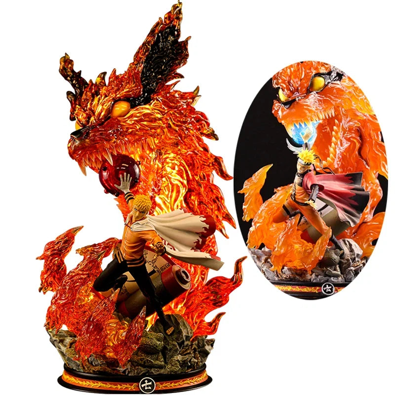 NARUTO 40cm Uzumaki Naruto Animation Peripherals Model Seventh Generation Hokage Figure Decoration Festival Gift Toy Collection