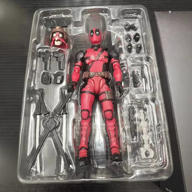 Shf Deadpool & Wolverine Action figures PVC Movable Collection X-Men Figure Figurine Movie Model Doll Kids Toys Gift