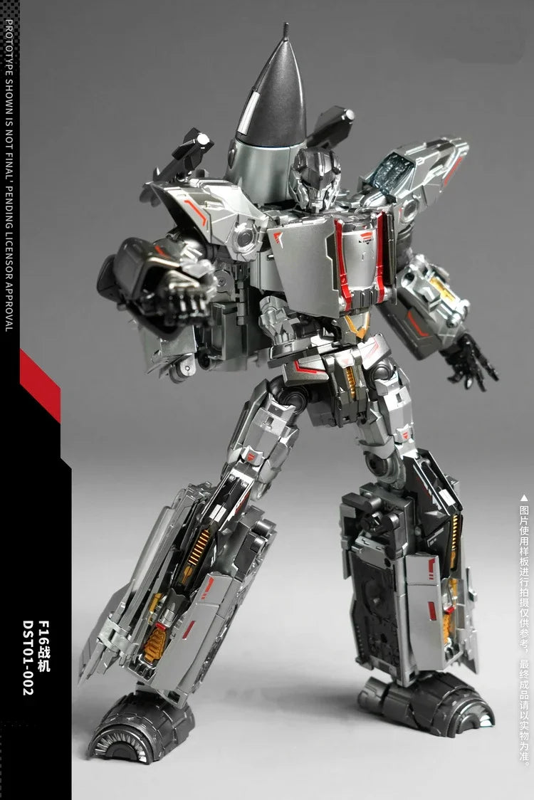 【Inventory】 DST01-002 F16 HighDrive Dream Star DST01-001 Slingshot Super Airplane Alloy Action Figure Transformed Gift with Box