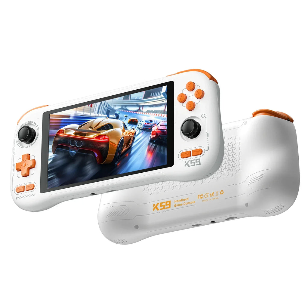 K59 Handheld Game Console 5.5'' 1080P Screen 50 Emulators for PS1/PSP/DC/SS Android14 5000mAh WIFI5 KINHANK Retro Game Player
