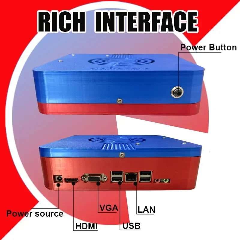 Retro I3-3110M Game Console GD10 Plug and Play Win11 1T HDD 70000+Games For Wii PS2 N64 PSP GameCube N64 Wireless handle