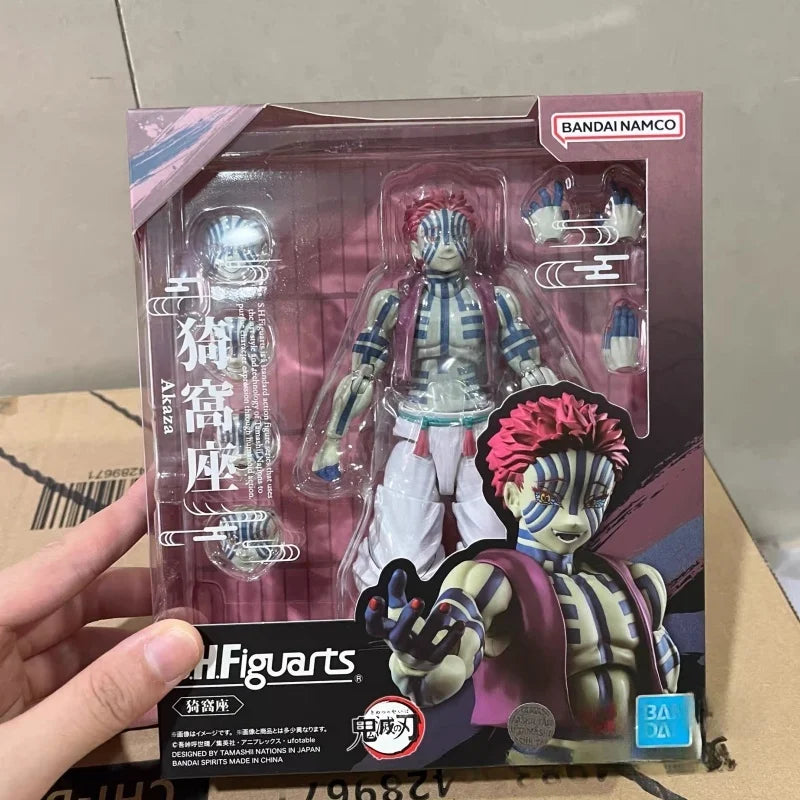 New Original In Stock Bandai S.H.Figuarts Demon Slayer Kamado Tanjirou&Kamado Nezuko Action Figure Anime Model Desktop Toy Gift