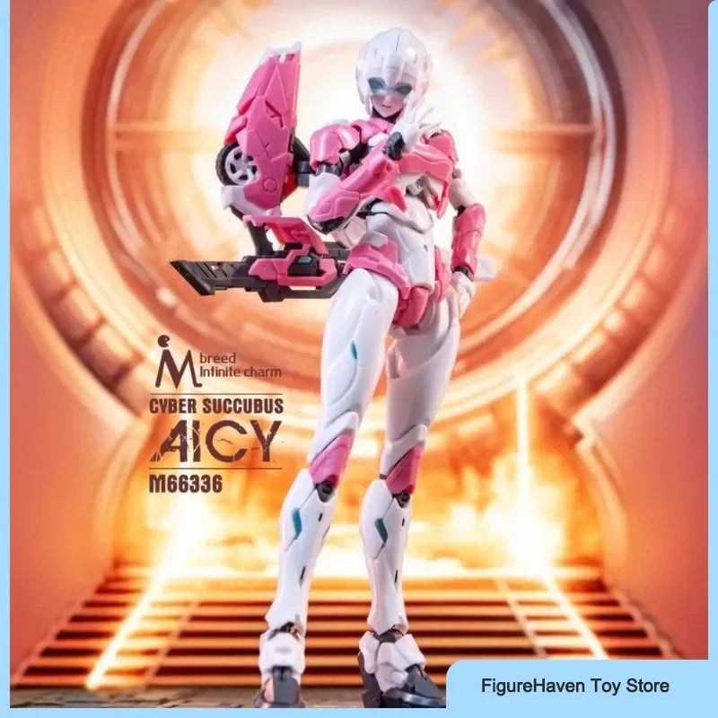 Meili Infinity M66336 17cm Arcee Transformer Montagemodellbausatz Puppe Desktop-Ornament Roboterspielzeug Überraschungsgeschenke Actionfiguren