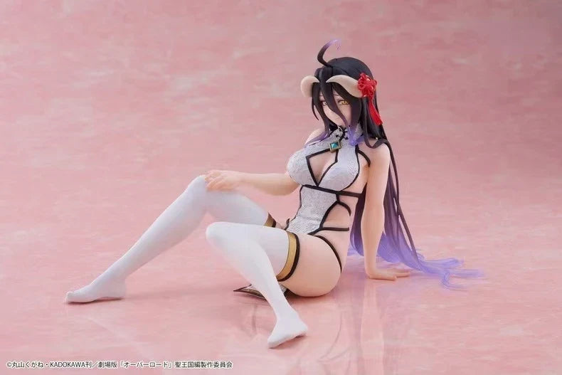 In Stock Original TAITO Desktop Cute Overlord Albedo China Dress Ver. Anime Figures Toys Collection Gifts Models Ornaments