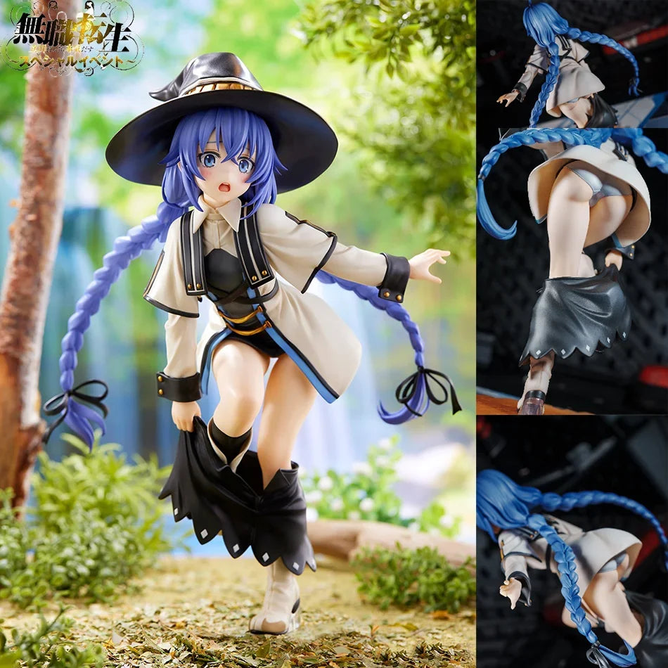 25cm Magician Roxy Migurdia Action Figure Mushoku Tensei：Jobless Reincarnation Anime Figure PVC Adult Collection Model Doll Toy