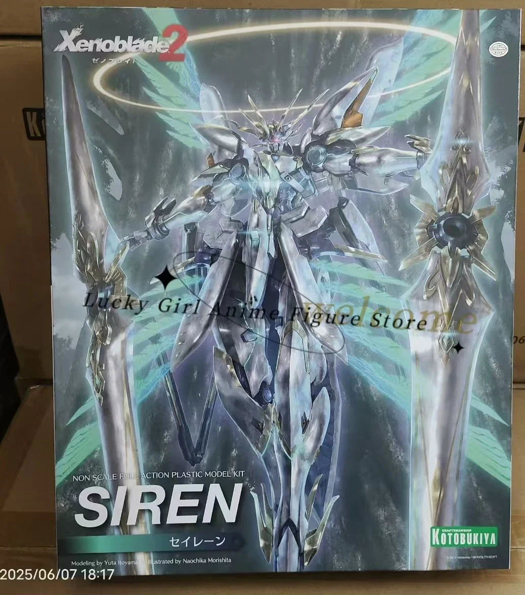 '+In Stock Original Kotobukiya Xenoblade Siren Second Edition Mecha-assemble Game  Figure Ornaments PVC Model Status Toy Doll