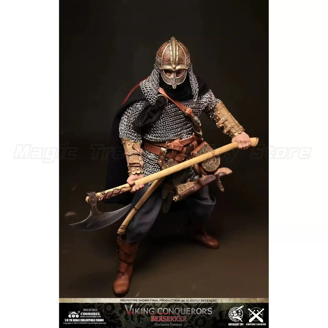 【In Stock】Original COOMODEL SERIES OF EMPIRES NO EL002 VIKING CONQUERORS BERSERKER 1/6 Action Figure Ornament Gift