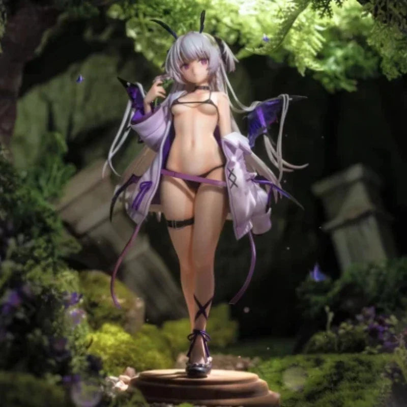 Anime Purple Butterfly Girl Figure Bechuania Figure beautiful Girl Action Figurine Model Statue Doll Collection Decor Adult Gift