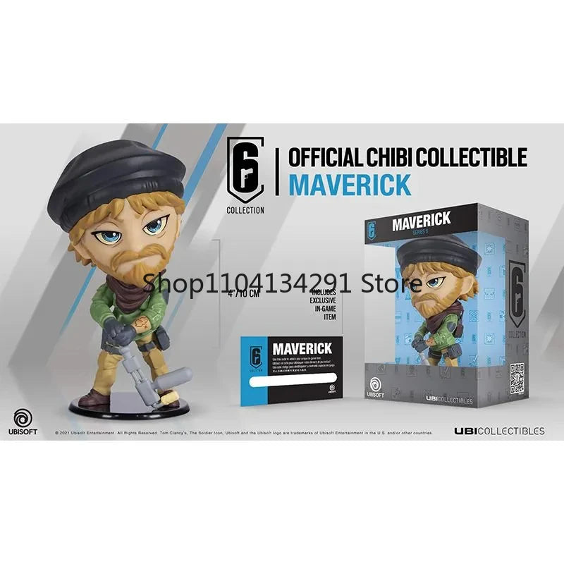 10cm R6 Rainbow Six Siege Figure Blitz Montagne Bandit Caveira Thermite Ash Action Figure Q Version Collection Decora Toys Gifts