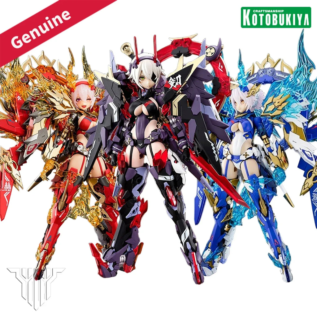 In Stock Original Genuine Kotobukiya Model Kits Megami Device (16) Auv Susanowo & Guren & Souen 1/1 H=200~220mm Mecha Girl Model