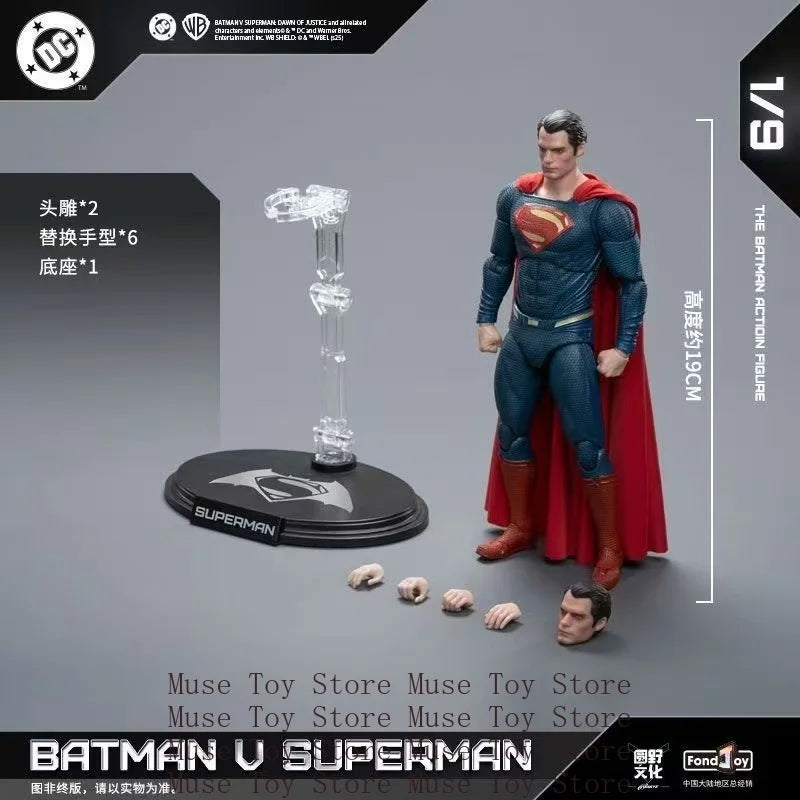 In Stock Original Fondjoy BVS Armored Batman Battle Damaged Superman Figure Set 1/9 Model Doll Custom Toy Gifts