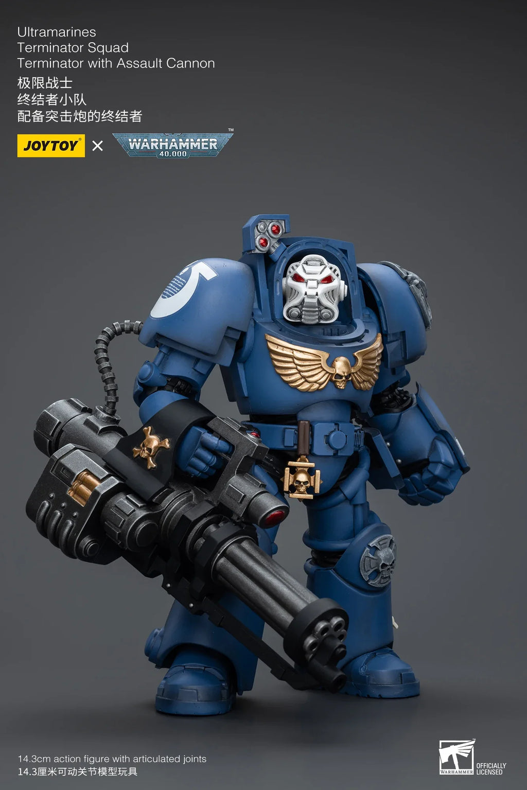 【In stock】JOYTOY WARHAMMER 40000 Terminator with Assault Cannon 1/18  Action Figures Collectibles Models Classic Anime Toys