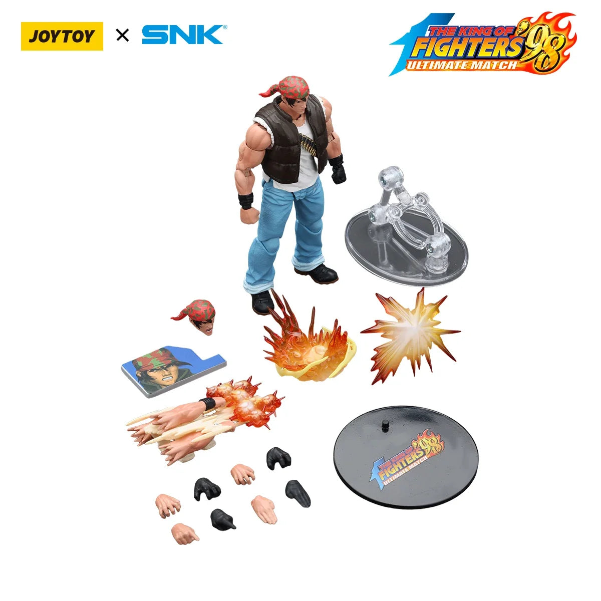JOYTOY SNK 1/18 Action Figure KOF 98UM Ikari Warriors Team Leona Heidern Ralf Jones Clark Still figures Toys Model