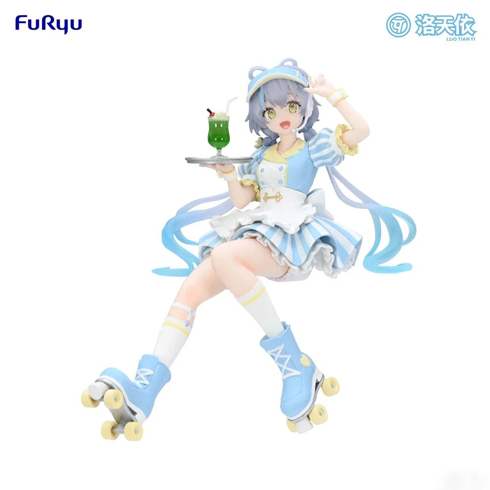 100% Original FuRyu Noodle Stopper Figure Vsinger Luo Tianyi Waitress Ver. Anime Figure Action Figure Model Decoration Kawaii
