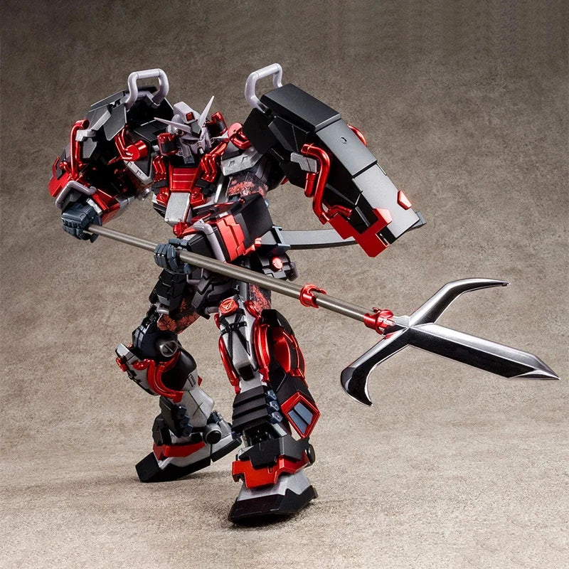 BANDAI original box MG 1/100 Shin Musha Gundam SENGOKU NO JIN BLACK ROBE LARGE ARMOR assembly ornaments collection toy In shock