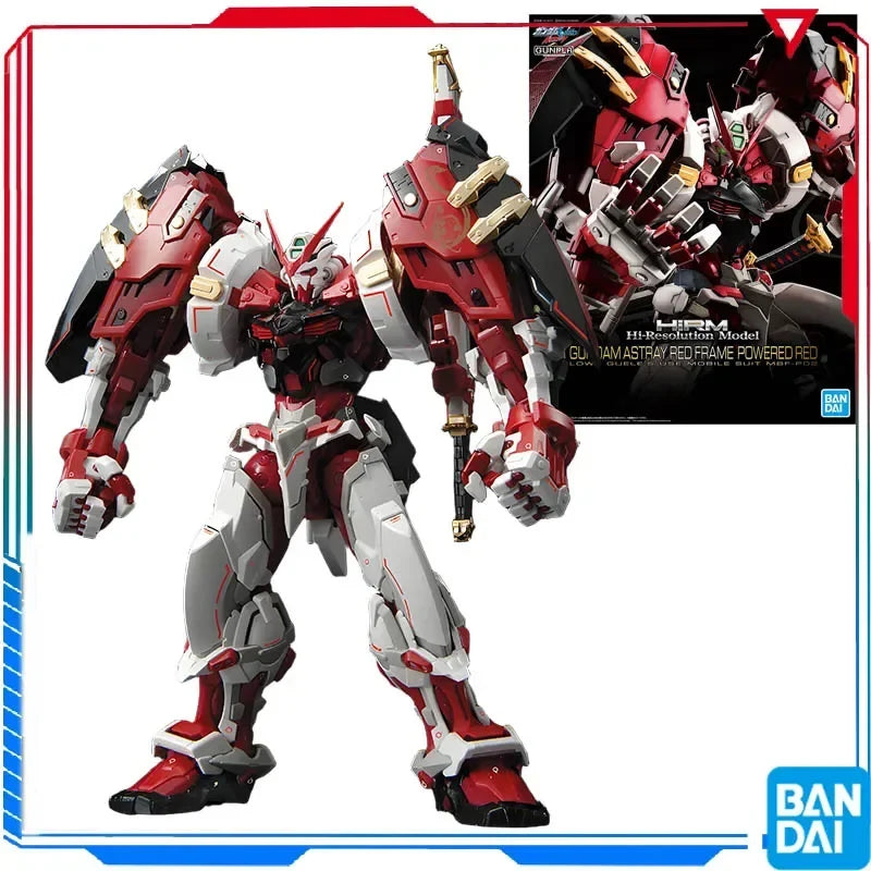 Bandai Original GUNDAM HIRM 1/100 GUNDAM ASTRAY RED ERAME POWEREO RED Anime Action Figure Assembly Model Toys Collectible Model