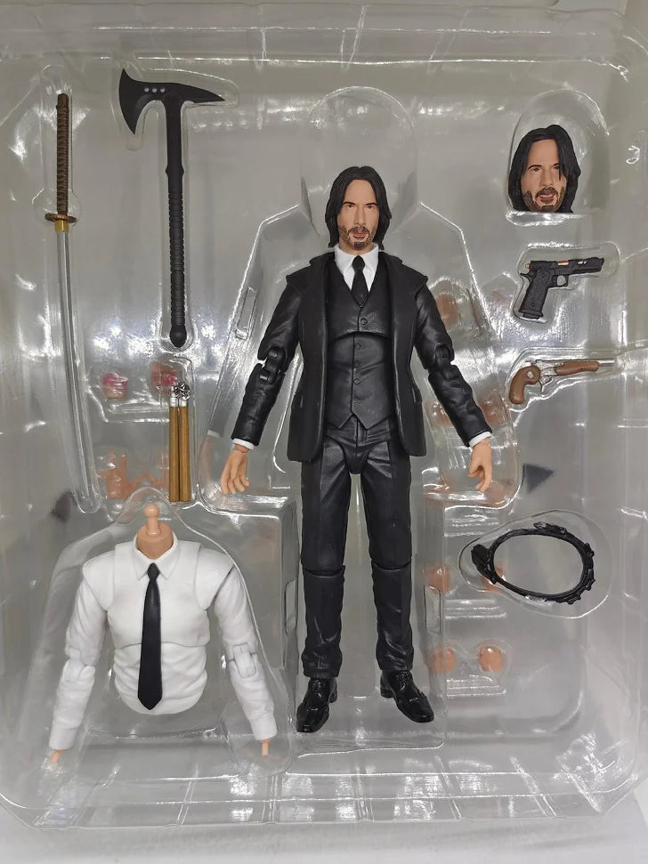 Mex22 John Wi Action Figure Collectible Model Toy with Stand Rapid Killing 4 Version Joint Mobile American Anime PVC Mat...