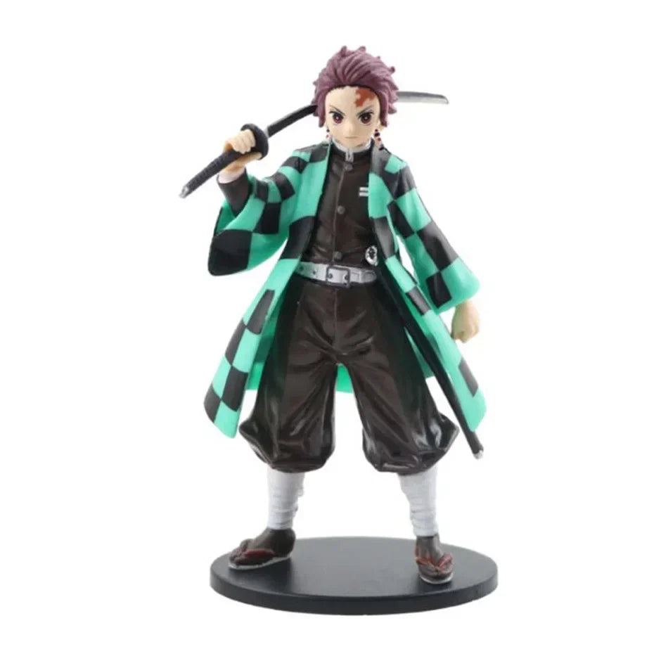Anime Demon Slayer Action Figures Tanjirou Tomioka GiyuuZenitsu Kochou Nezuko Anime Figure Collect Kid Doll Toys for Children ﻿