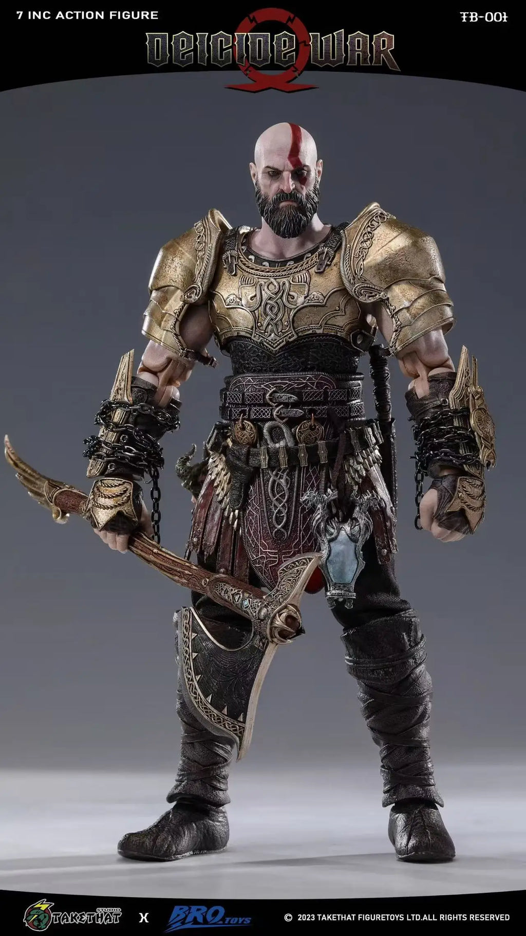 【Original】BROTOYS X Takethat TB001 Godslayer War‌ Kratos 1/12 Action Figure Model Toys