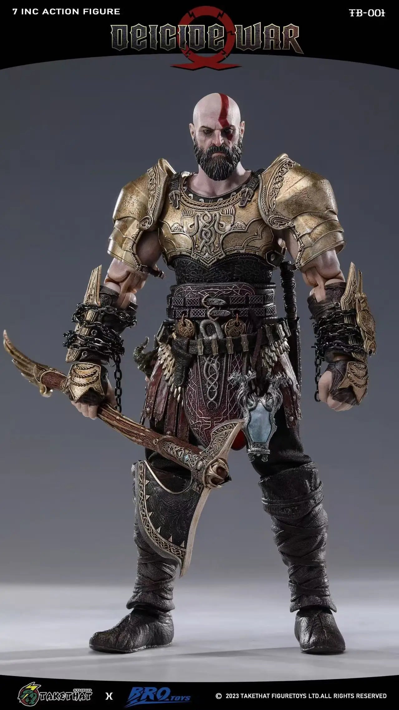 【Original】BROTOYS X Takethat TB001 Godslayer War‌ Kratos 1/12 Action Figure Model Toys