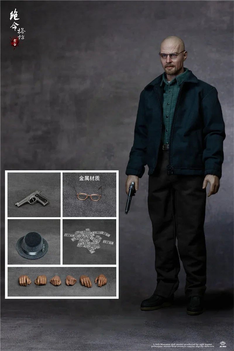 ZGJKTOYS 1/6 Scale Male Soldier Breaking Bad JK-003 Old White JK-004 Young Boy 12" Action Figure Full Set Model Toy for Fans
